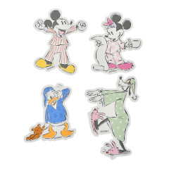 Japan Disney Store Die-cut Sticker Collection - Mickey & Friends / Pajama Party