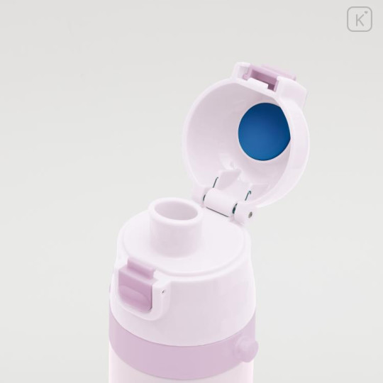 Japan San-X Kids One-Touch Water Bottle With Strap Cup 470ml - Sumikko Gurashi - 5