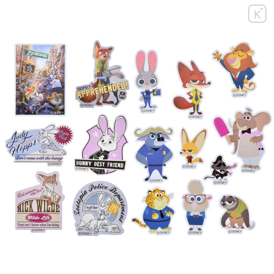 Japan Disney Store Sticker Set - Zootopia / Characters - 2