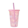 Japan Disney Store Clear Tumbler - Minnie Mouse / Changing Rainbow Unicorn / Cold Drink - 3