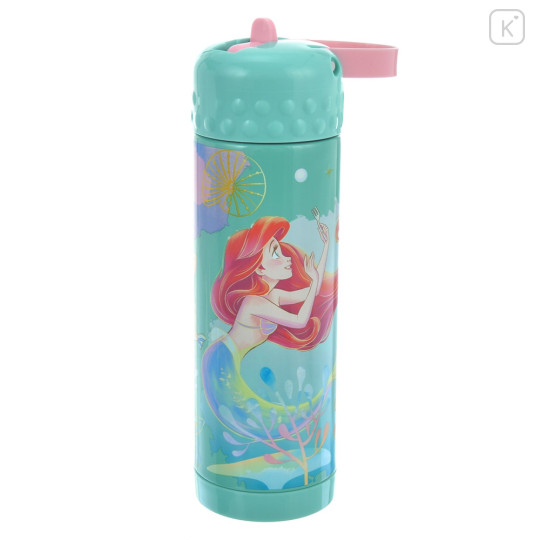 Japan Disney Store One Push Stainless Steel Water Bottle - Ariel : Friends - 1