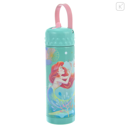 Japan Disney Store One Push Stainless Steel Water Bottle - Ariel : Friends - 4