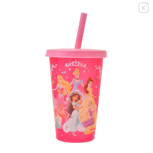 Japan Disney Store Clear Tumbler - Princesses / Changing Color / Cold Drink - 4