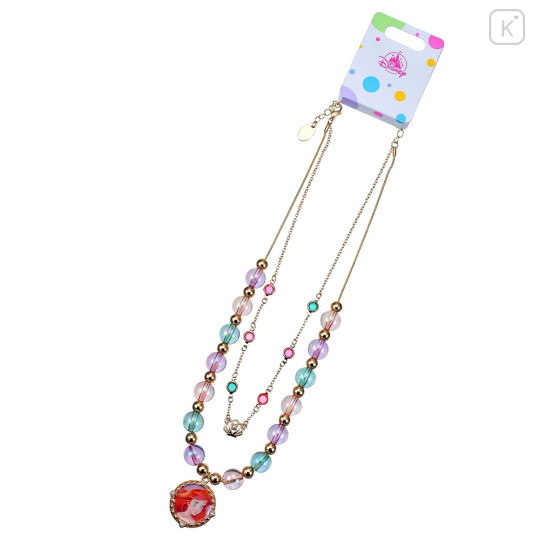 Japan Disney Store Kids Beaded 2 strands Necklace - Ariel / Rainbow - 2