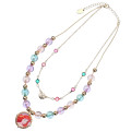 Japan Disney Store Kids Beaded 2 strands Necklace - Ariel / Rainbow - 4