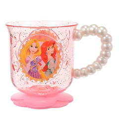 Japan Disney Store Clear Cup - Princess / Pearl