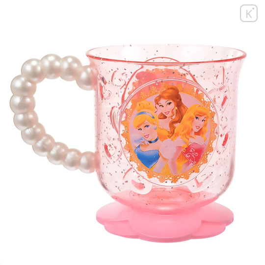 Japan Disney Store Clear Cup - Princess / Pearl - 2