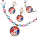 Japan Disney Store Kids Earrings Bracelet Necklace Set - Ariel / Rainbow - 3