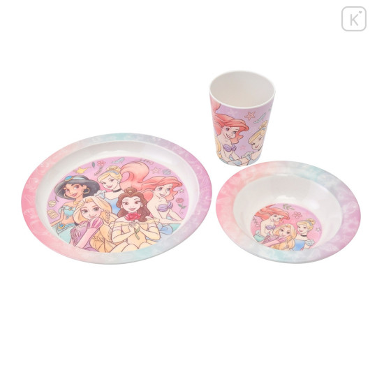 Japan Disney Store Plate & Cup Set - Princess / Pastel Colorful - 1