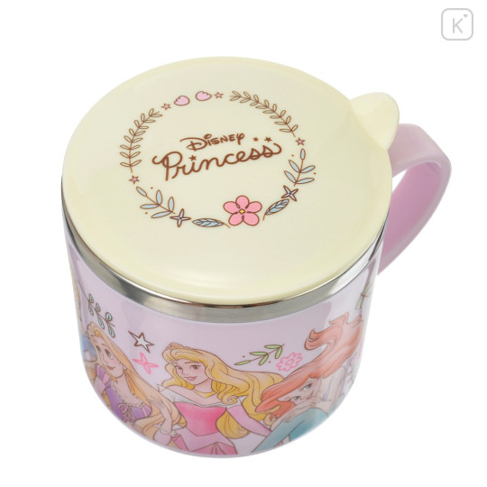 Japan Disney Store Stainless Steel Mug with Lid - Princess / Pastel Colorful - 4