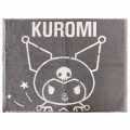 Japan Sanrio Yarn Dyed Jacquard Mat - Kuromi / Dark Grey & White - 1