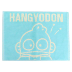 Japan Sanrio Yarn Dyed Jacquard Mat - Hangyodon / Blue & White