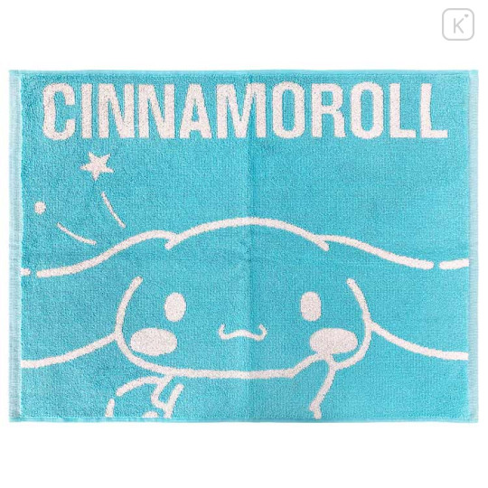 Japan Sanrio Yarn Dyed Jacquard Mat - Cinnamoroll / Blue & White - 1