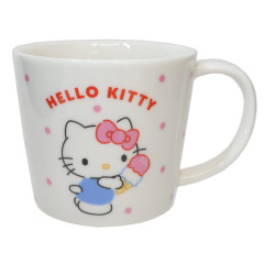 Japan Sanrio Pottery Mug - Hello Kitty / Ice Cream