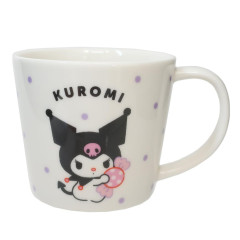 Japan Sanrio Pottery Mug - Kuromi / Candy