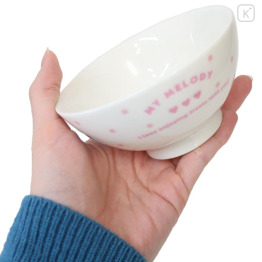 Japan Sanrio Pottery Rice Bowl - My Melody / Candy - 2