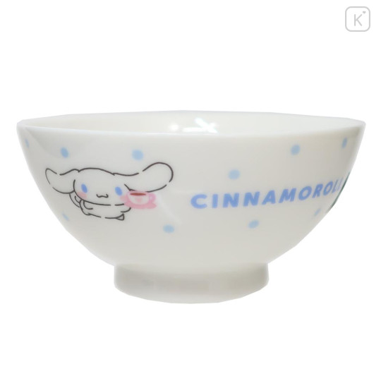 Japan Sanrio Pottery Rice Bowl - Cinnamoroll / Coffee - 1