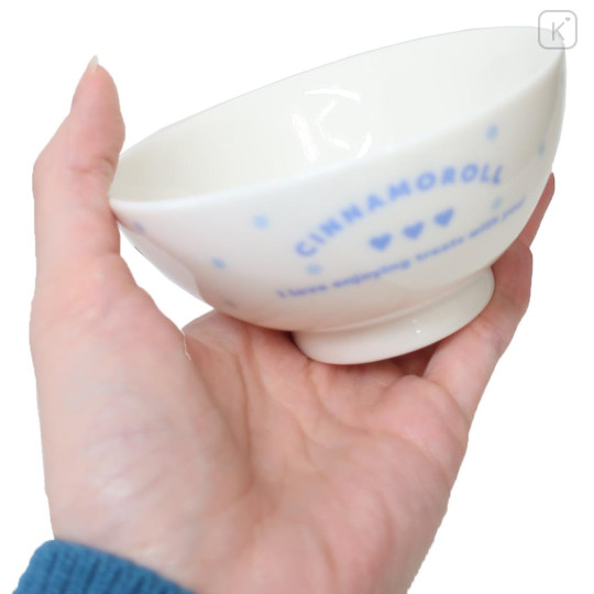 Japan Sanrio Pottery Rice Bowl - Cinnamoroll / Coffee - 2