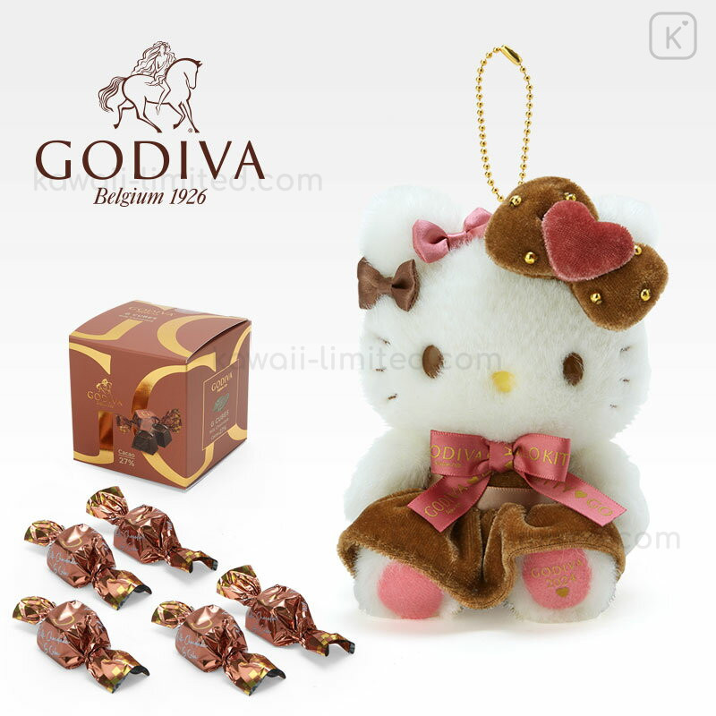 Japan Sanrio Original Mascot Holder - Hello Kitty : Godiva 2024