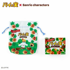 Japan Sanrio Original Drawstring Purse - Cinnamoroll / Painomi Chocolate Pie