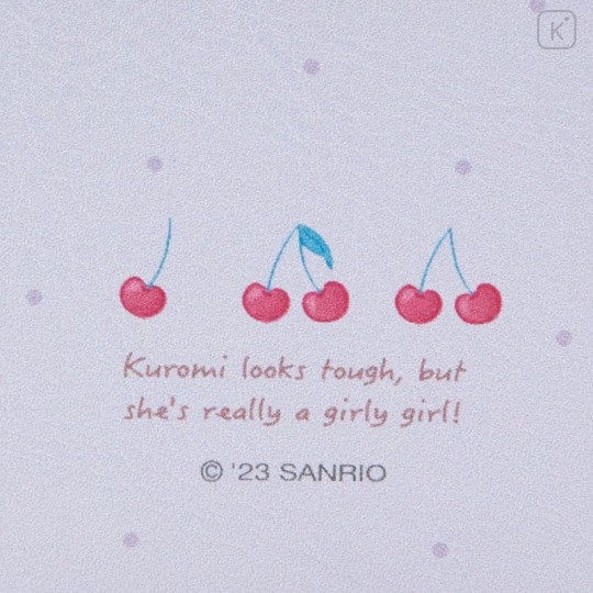 Japan Sanrio Original 2-sided Compact Mirror - Kuromi - 5