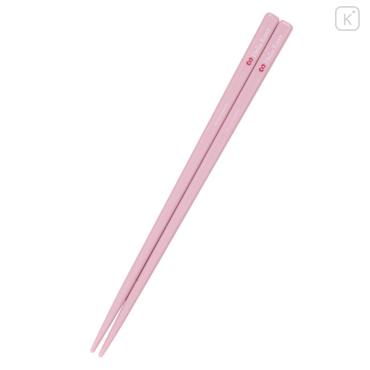 Japan Sanrio Original Chopsticks 18cm & Spoon with Case - Hello Kitty - 2