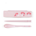 Japan Sanrio Original Chopsticks 18cm & Spoon with Case - My Melody - 1