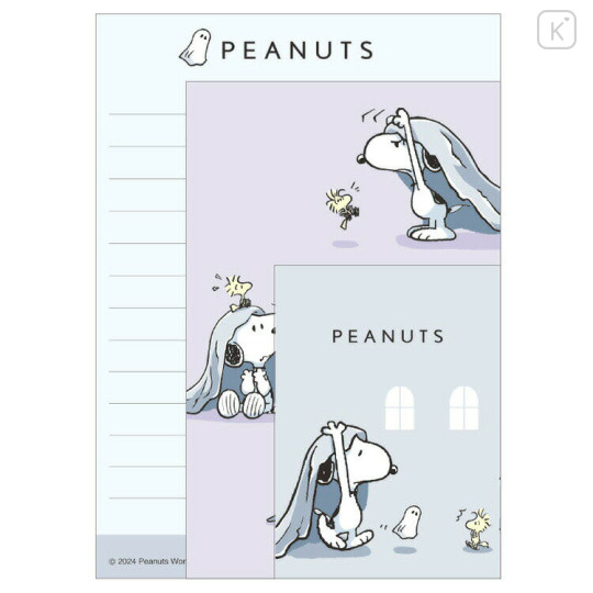 Japan Peanuts Mini Letter Set - Snoopy & Woodstock - 1
