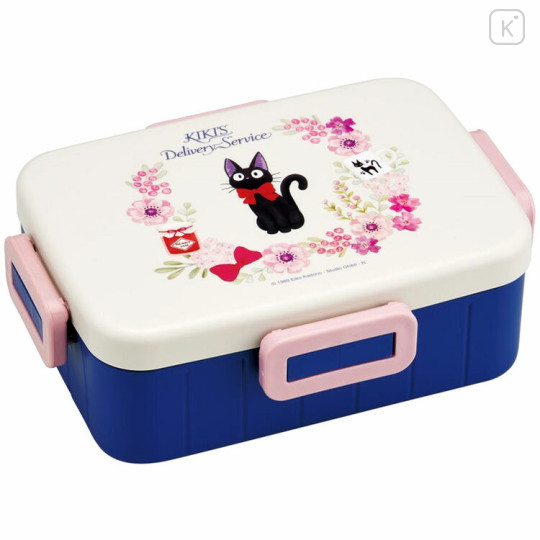 Japan Ghibli Bento Lunch Box - Kiki's Delivery Service / Flora Navy White B - 1