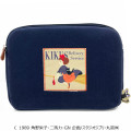 Japan Ghibli Embroidery Flat Pouch - Kiki's Delivery Service / Black - 1