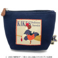 Japan Ghibli Embroidery Triangular Pouch - Kiki's Delivery Service / Black - 1