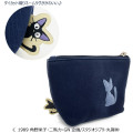 Japan Ghibli Embroidery Triangular Pouch - Kiki's Delivery Service / Black - 2