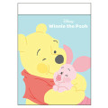 Japan Disney Mini Notepad - Pooh & Piglet / Hug Green - 1
