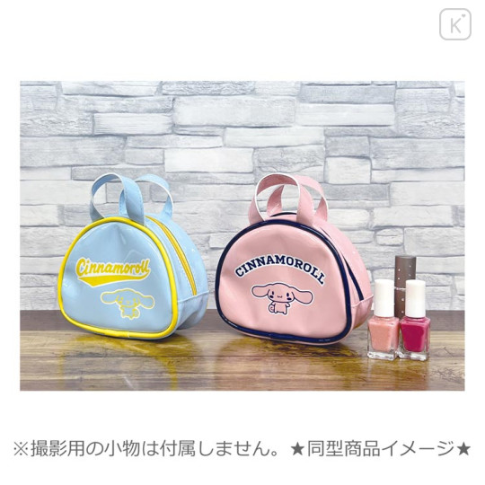 Japan Sanrio Enamel Mini Pouch - Cinnamoroll / Pink - 3