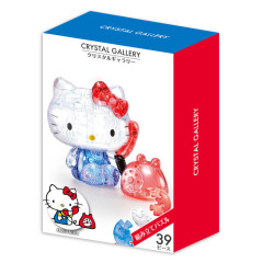Japan Sanrio Crystal Gallery 3D Puzzle 39pcs - Hello Kitty / Telephone
