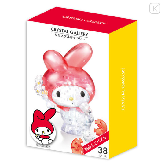 Japan Sanrio Crystal Gallery 3D Puzzle 38pcs - My Melody / Flower - 1