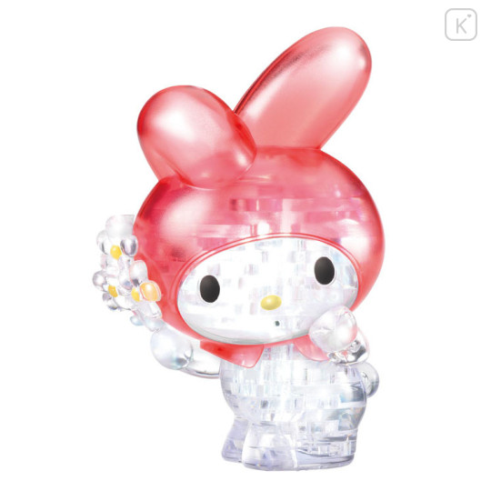 Japan Sanrio Crystal Gallery 3D Puzzle 38pcs - My Melody / Flower - 2