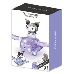 Japan Sanrio Crystal Gallery 3D Puzzle 38pcs - Kuromi & Baku