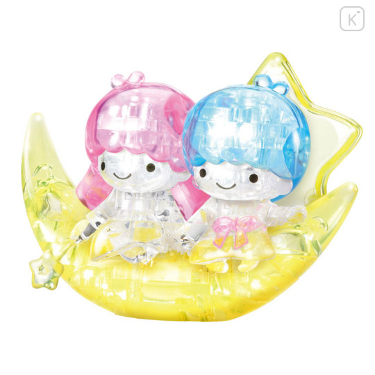 Japan Sanrio Crystal Gallery 3D Puzzle 51pcs - Little Twin Stars / Moon - 2