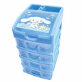 Japan Sanrio Plastic Chest 4 Tier - Cinnamoroll : Blue - 1