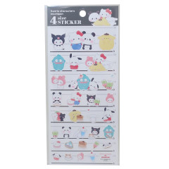 Japan Sanrio × Mochimochi Panda 4 Size Sticker - Characters