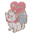 Japan Disney Pin Badge - Marie Cat : Bonjour - 1