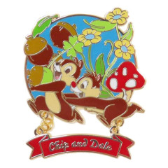 Japan Disney Pin Badge - Chip & Dale