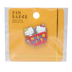 Japan Sanrio Pin Badge - Hello Kitty / Sister
