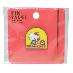 Japan Sanrio Pin Badge - Hello Kitty / Phone Call