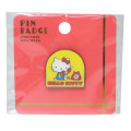 Japan Sanrio Pin Badge - Hello Kitty / Phone Call - 1