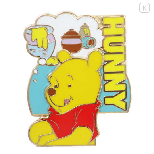 Japan Disney Pin Badge - Pooh / Hunny - 1