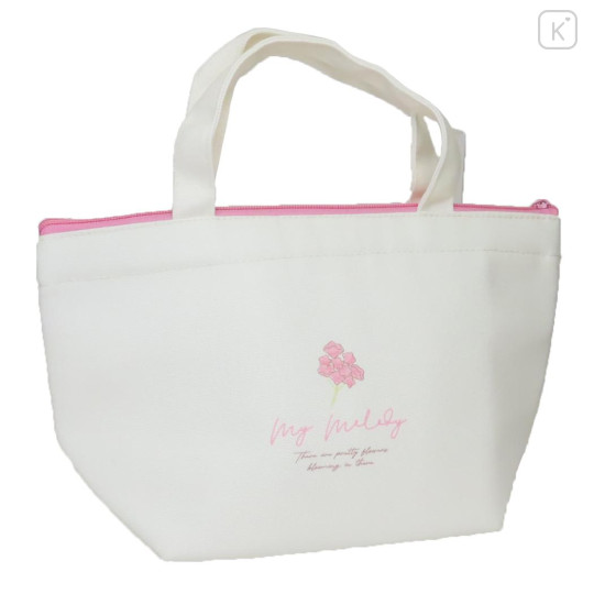 Japan Sanrio Insulated Cooler Lunch Bag - My Melody : Flower - 2