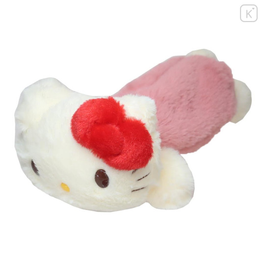 Japan Sanrio Fluffy Plush Pen Case - Hello Kitty - 1