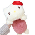 Japan Sanrio Fluffy Plush Pen Case - Hello Kitty - 4